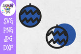 Astrology Earring SVG Template - Earring SVG - Zodiac SVG